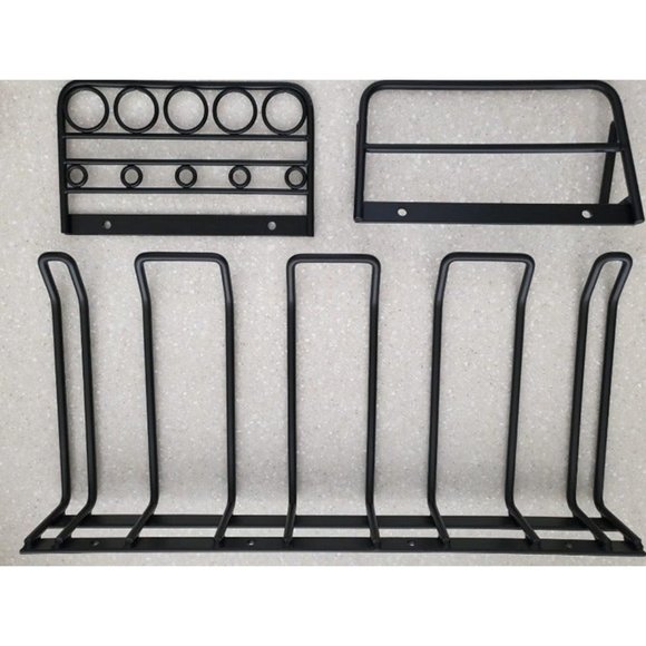 Power Tool Organizer, 4 Layers Heavy Duty Drill Holder Wall Mount, Metal - Picture 3 of 4